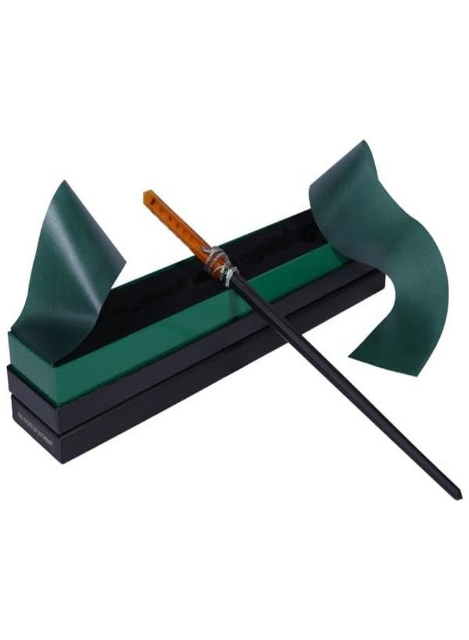 هاري بوتر عصا هاري بوتر "قلادة سليذرين" - عصا سحرية قابلة للجمع بطول 14.5 بوصة - جوهرة زمردية وعلبة عرض فاخرة - مستوحاة من سالازار سليذرين - مثالية للمعجبين وهواة الجمع - ليست لعبة - Image 1